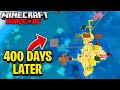 I survived 400 days on a survival island in 120 hardcore minecraft