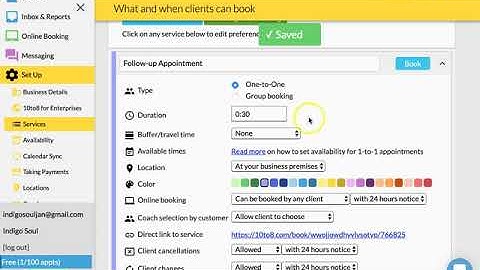 10to8 Booking System