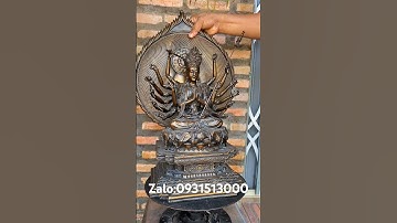 Phật chuẩn đề #đồcổcầnthơ #đồcổ #lưđồng #tượngđồng #cổvật #chợđồcủxưa