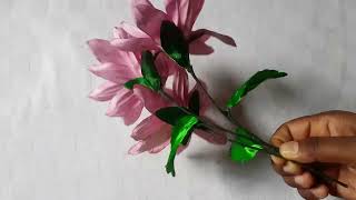 DIY /How to make beautiful ribbon decoration flower.