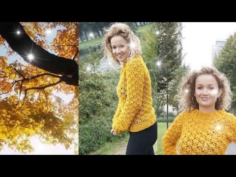 ♥️ #Howto #crochet #herfsttrui #Royal#Zeeman #tutorial #sweater #herfst#haken - YouTube