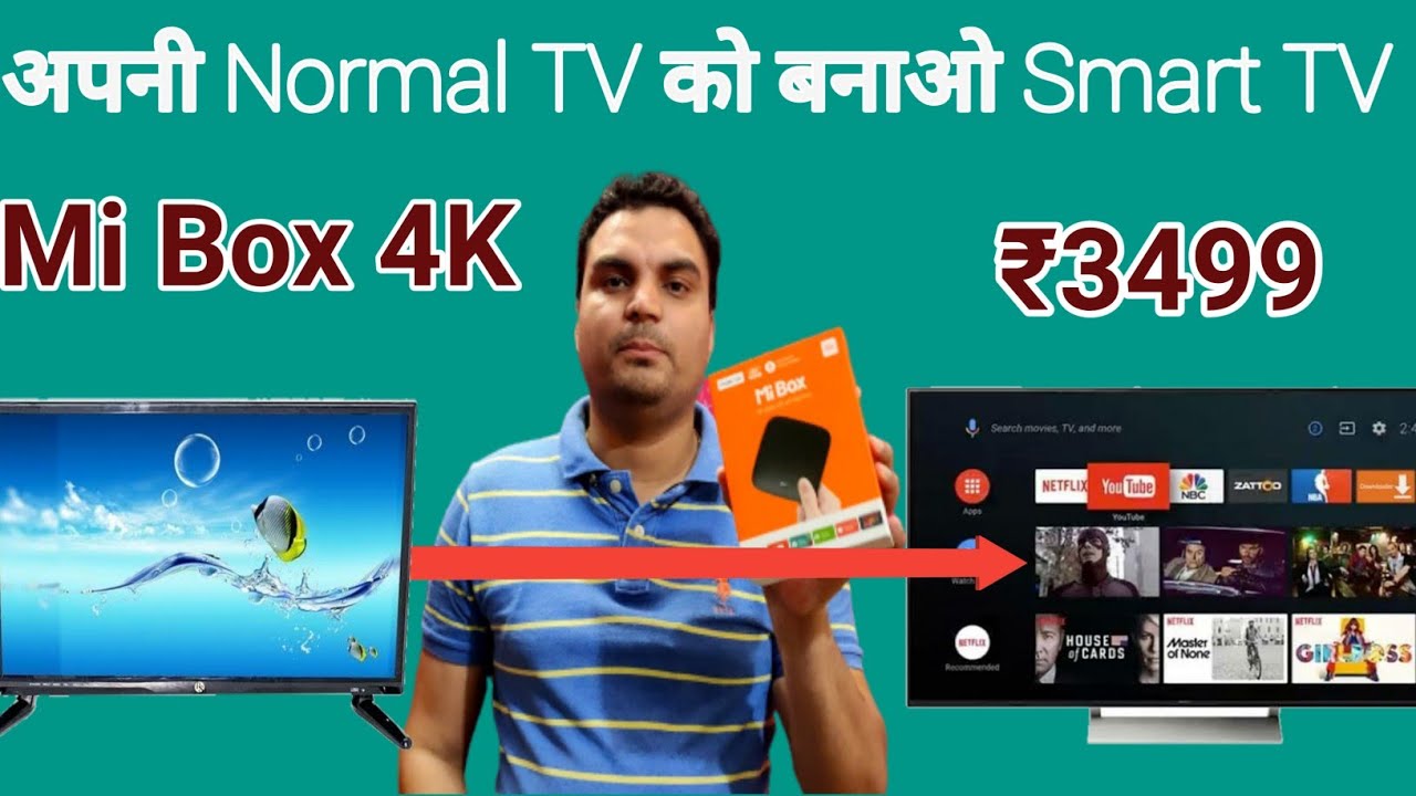 How to connect Mi box to normal Tv, Mi box 4k Connect to Tv