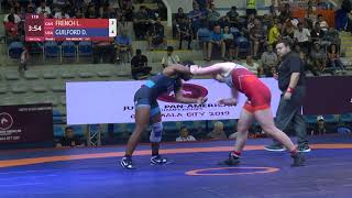 Round 2 WW - 72 kg: L. FRENCH (CAN) v. D. GUILFORD (USA)