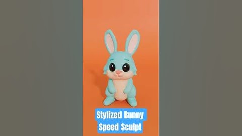 Blender Sculpting Tutorial | Cute Stylized Bunny 3D Model in 60 Seconds  #b3d #blender3d #sculpting