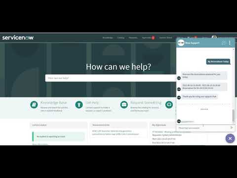 ServiceNow Virtual Agent (ChatBot)