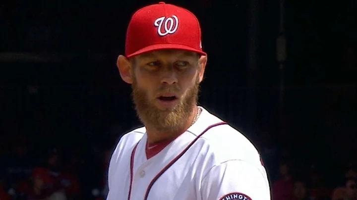 MIA@WSH: Strasburg throws seven in season debut