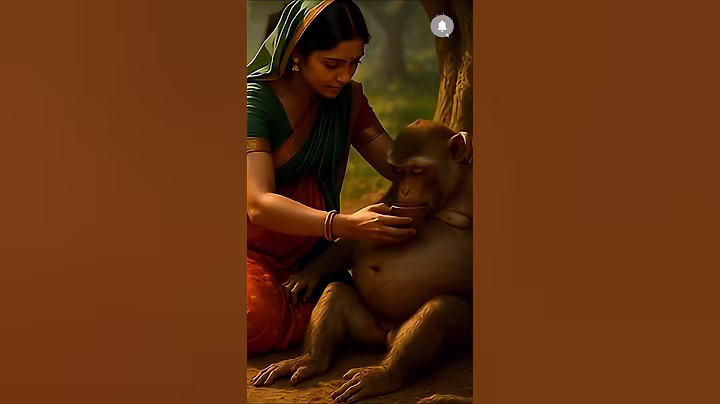 "The Day a Monkey Found a Mother"#ai#monkey#wildliferescue#emotional#pregnantwoman#ytshorts