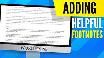 Adding Helpful Footnotes to Your Website | WordPress