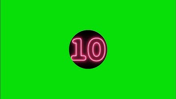 10 Second Timer Countdown with Sound in Green Screen for Educational Video | No Copyright |