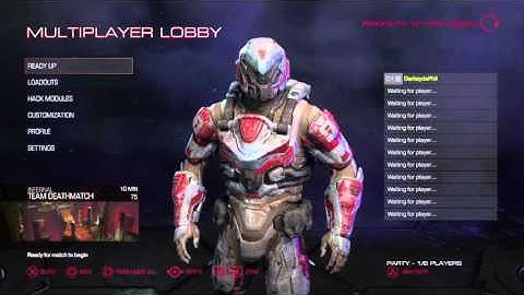 DOOM Beta gameplay pt1 - Customization and 1st Match!