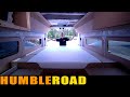 CARDBOARD floor plan in a Ford Transit 350 AWD camper conversion by Humble Road