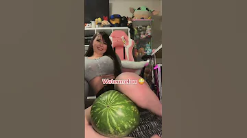 Watermelon thigh crushing 🍉