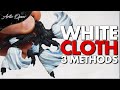 How to Paint White Cloth & Robes Contrast + Drybrush 3 Methods, FAST & EASY