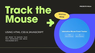 Interactive Mouse Event Listener with HTML, CSS, and JavaScript | Fun Beginner Project | With Code