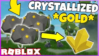 THIS is the *BEST* WAY to get CRYSTALLIZED GOLD In Skyblox! (EASY) |Roblox