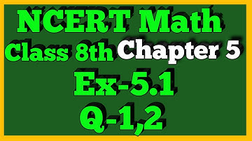 Q 1,2-Ex 5.1- Data Handling-NCERT Maths Class 8th-Chapter5