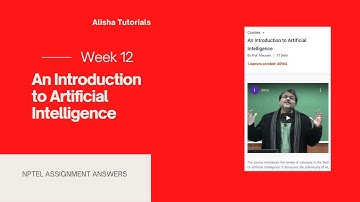 An Introduction to Artificial Intelligence Nptel Week 12 Assignment 12 Solution