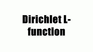 Dirichlet L-function