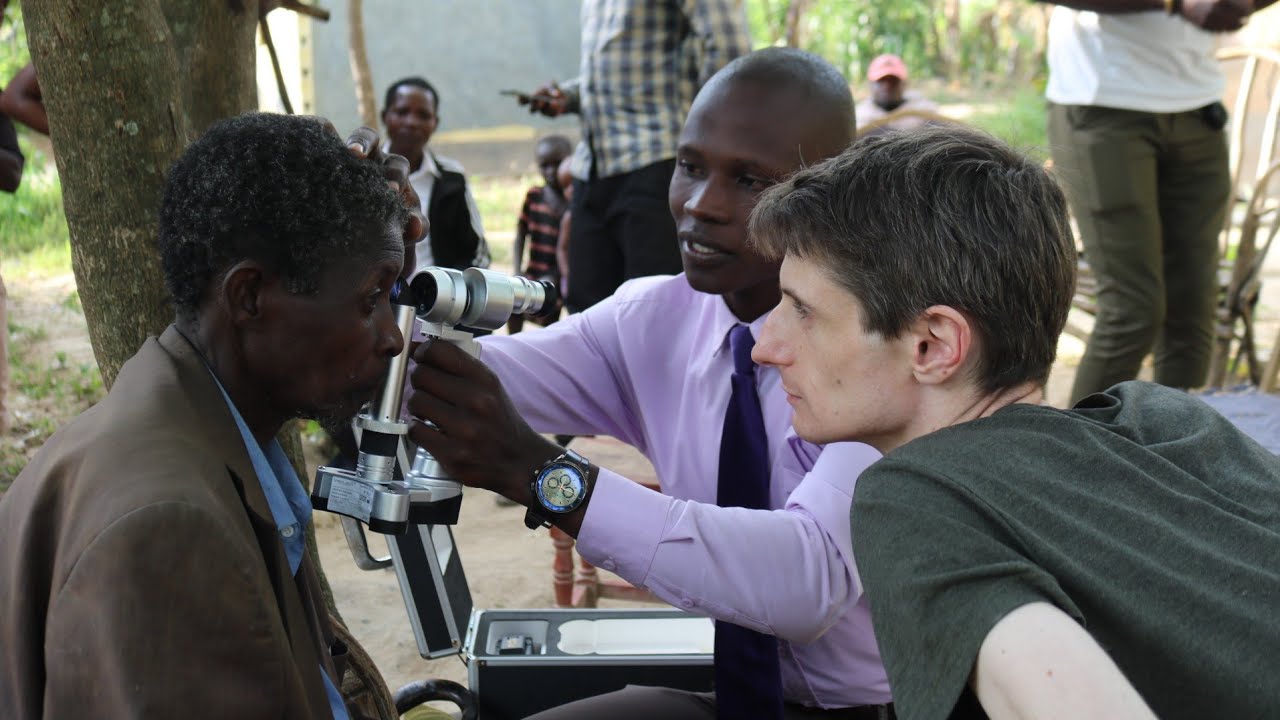 We visited mr Wangati who is blind due to bilateral blindness