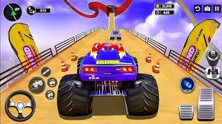 Impossible Driver Monster Truck Mega Ramp Stunt Racing 3D - Car Stunt Racing - Android Gameplay #26 screenshot 4