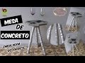 Mesa de Concreto  :: EMBALAGEM DE IOGURTE #artedesafio