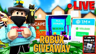 🔴FREE 100,000 ROBUX GIVEAWAY LIVE! (FREE ROBUX) 