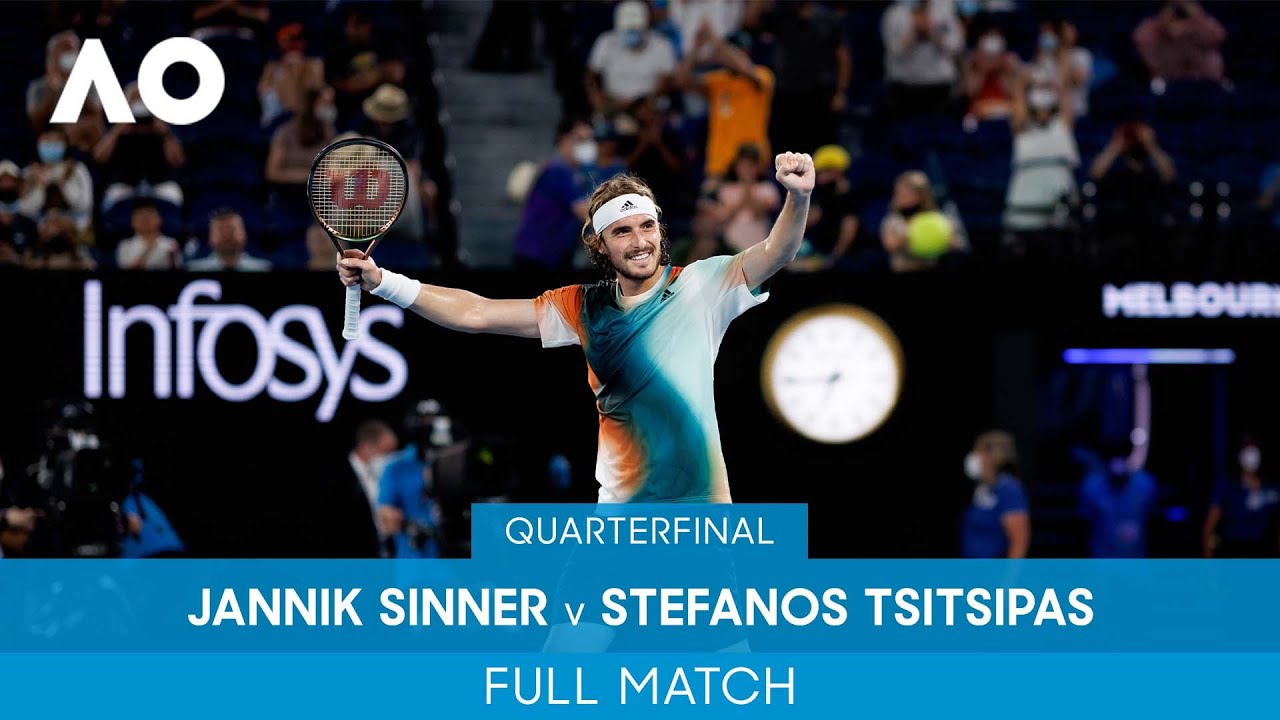 Jannik Sinner v Stefanos Tsitsipas Full Match (QF) Australian Open 2022