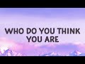 Christina Perri - Who do you think you are (Jar of Hearts) (Lyrics)