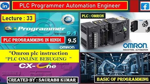 Online Debugging PLC // Omron PLCProgramming Tutorial for Beginners  // Cx-programmer #hmi #plc