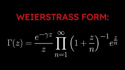 The Gamma Function Pt. 4: Deriving its Weierstrass Definition