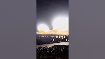 Double Meteor Explosion Over the City – This Time AI Messed It Up (Not Real, AI-Generated)#meteor