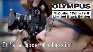 Olympus M.Zuiko 12mm f2.0 (Limited Black Edition) - RED35 Review 2018