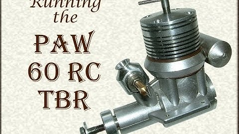 Starting and running the PAW 60 RC TBR model diesel engine