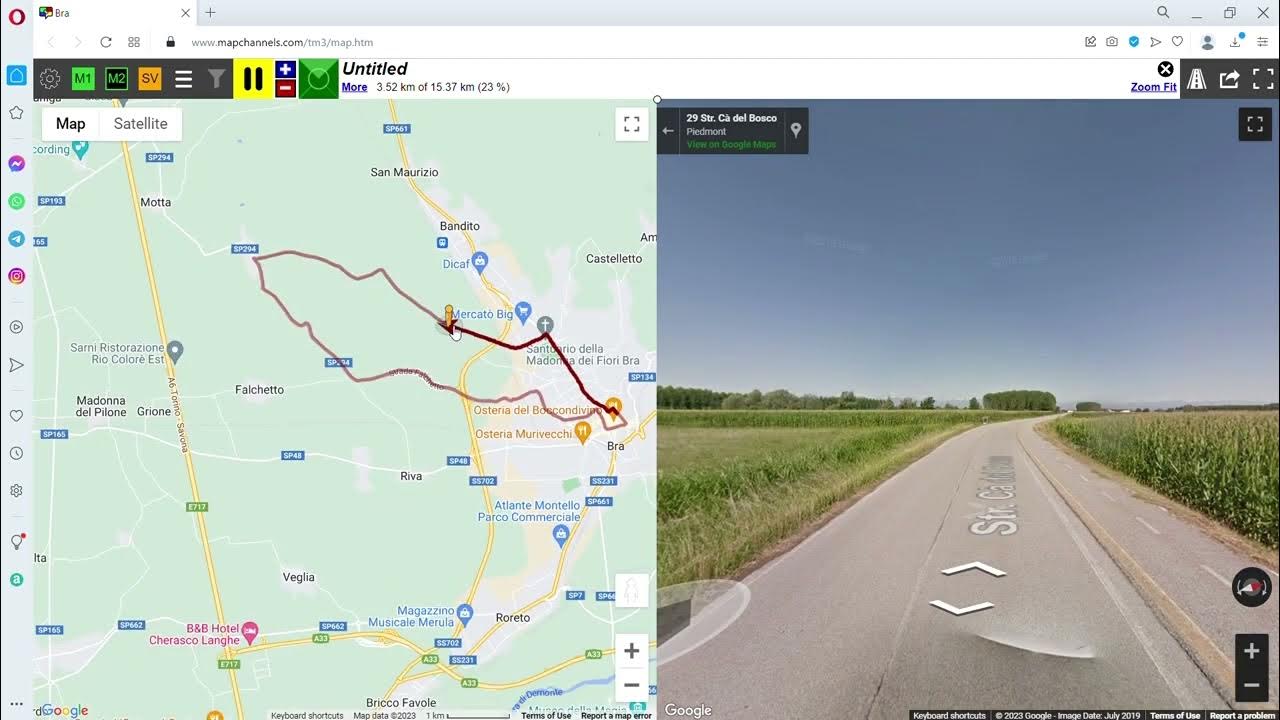 percorso IX miglia di bra 2023 YouTube