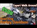 Harley Davidson Road King $500 Copart Walk Around