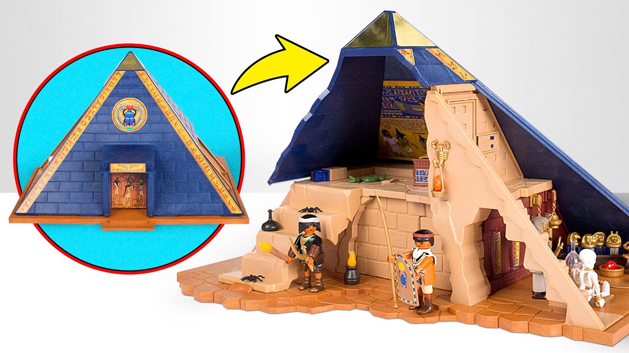Kita Sedang Membangun Piramida! Seperangkat Mainan Playmobil