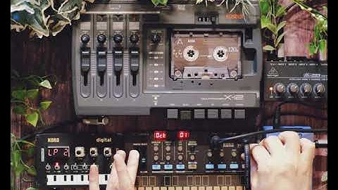 Lo-Fi Hiphop&Synth Music w/ KORG Volca FM, NTS-1, ZOOM MS-70CDR and FOSTEX X-12 Tape Maschine