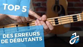 Le Top 5 des ERREURS DE DÉBUTANTS à la basse