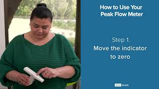 How to use your peak flow meter