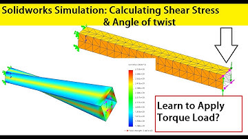 Solidworks simulation 121| Torsion analysis of box beam