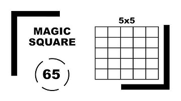 5x5 Magic Square Puzzle | Puzzle # 9 | CSWS