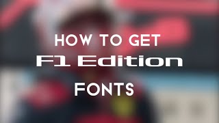 How to get F1 font 😁 Like and Subscribe #formula1 #f1racing #automobile #f1 #formula1 #formula1edit