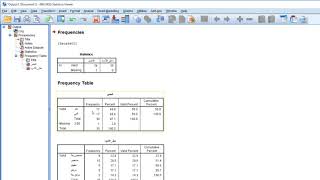 التحليل الأحصائي باستخدام برنامج التحليل الإحصائي SPSS الإحصاء الوصفي