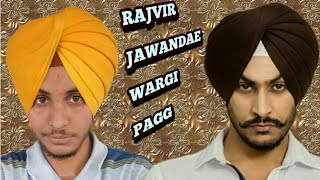 rajvir jawanda style patiala shahi pagg,dastar,turban king jaskarandeep singh