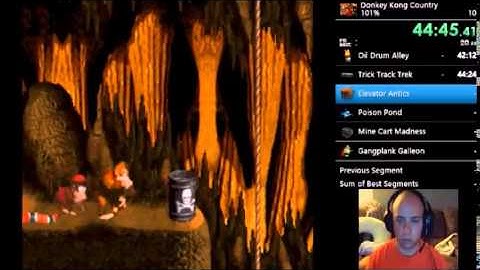 Donkey Kong Country 101% Speed Run - 1:09:02 - First Attempt