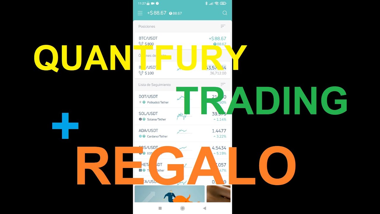 Quantfury - Obtener Recompensa Trading Criptomonedas y Acciones - YouTube