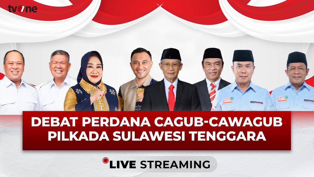 [LIVE] Debat Publik Pertama Gubernur dan Wakil Gubernur Sulawesi Tenggara Tahun 2024 | tvOne