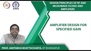 Amplifier design for specified gain
