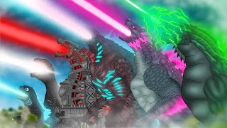 Evolution Of Godzillas Atomic Breath Comparison Mushroom Cloud, Zilla Earth, Evolved Shimozilla