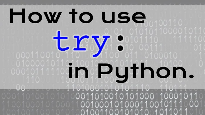 How to use try function in Python